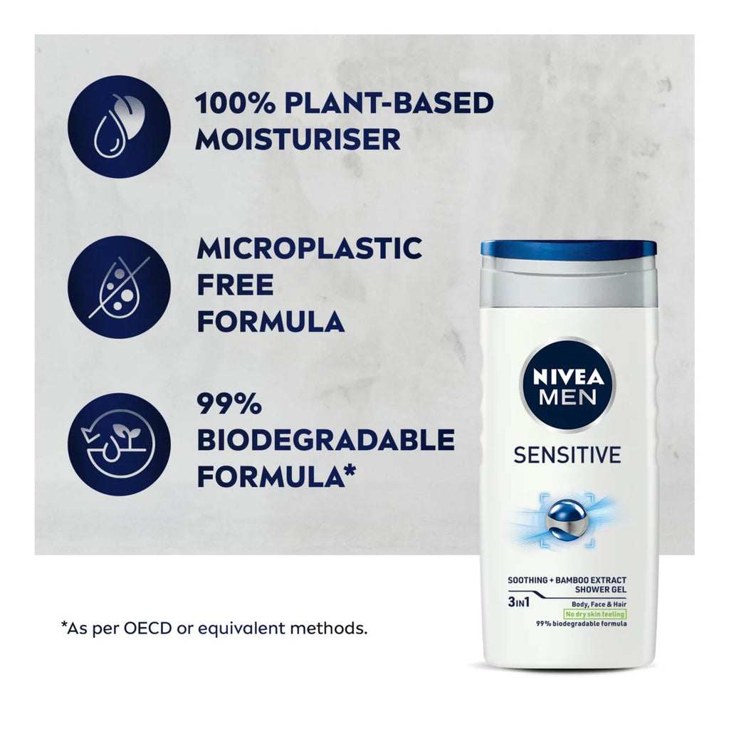 NIVEA MEN SENSITIVE SHOWER GEL 250ML