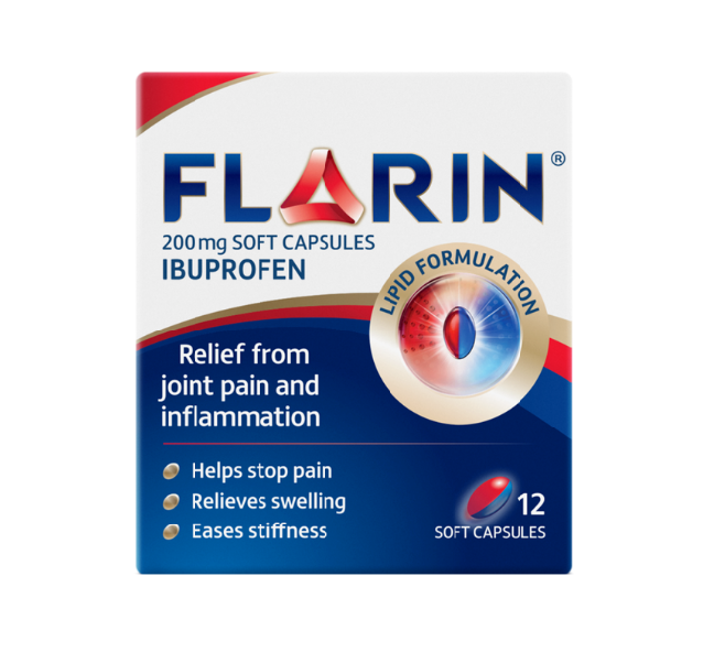 Flarin Ibuprofen 200mg Soft Capsules – Fast and Effective Pain Relief