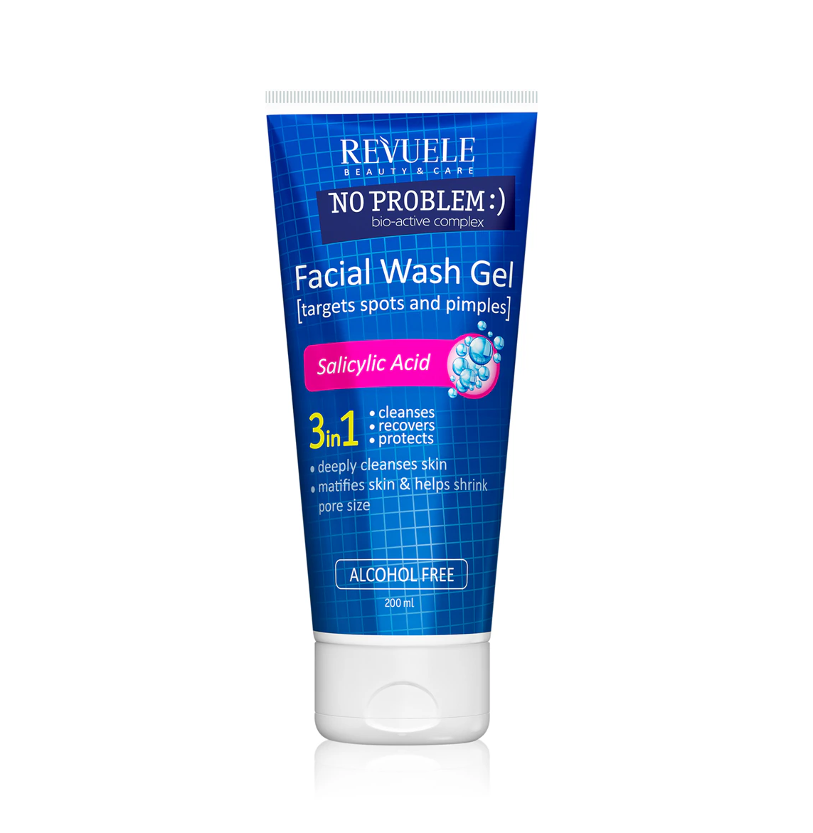 REVUELE WASH GEL ANTI-ACNE & PIMPLES 200ML