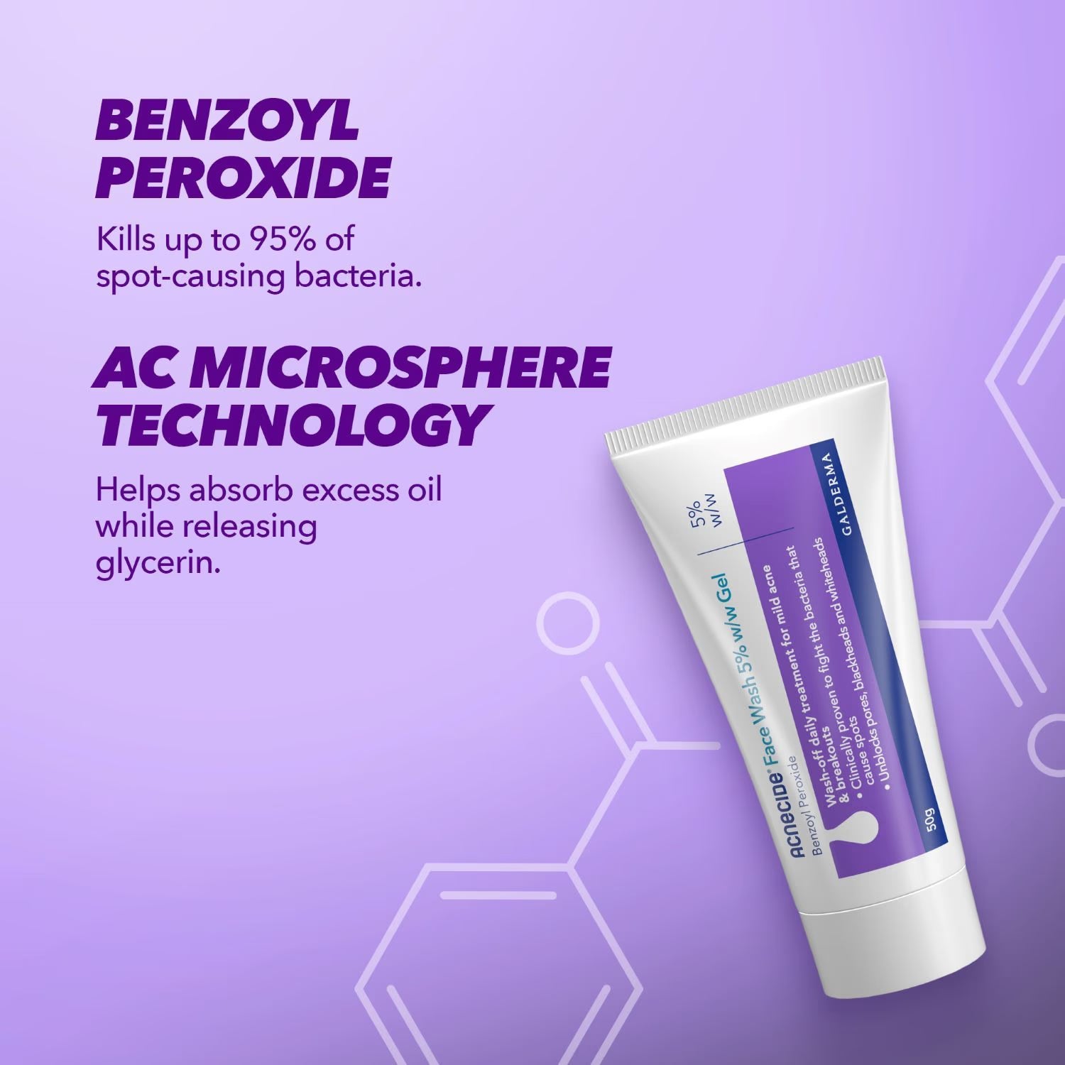 ACNECIDE FACE WASH 5% WW 50G