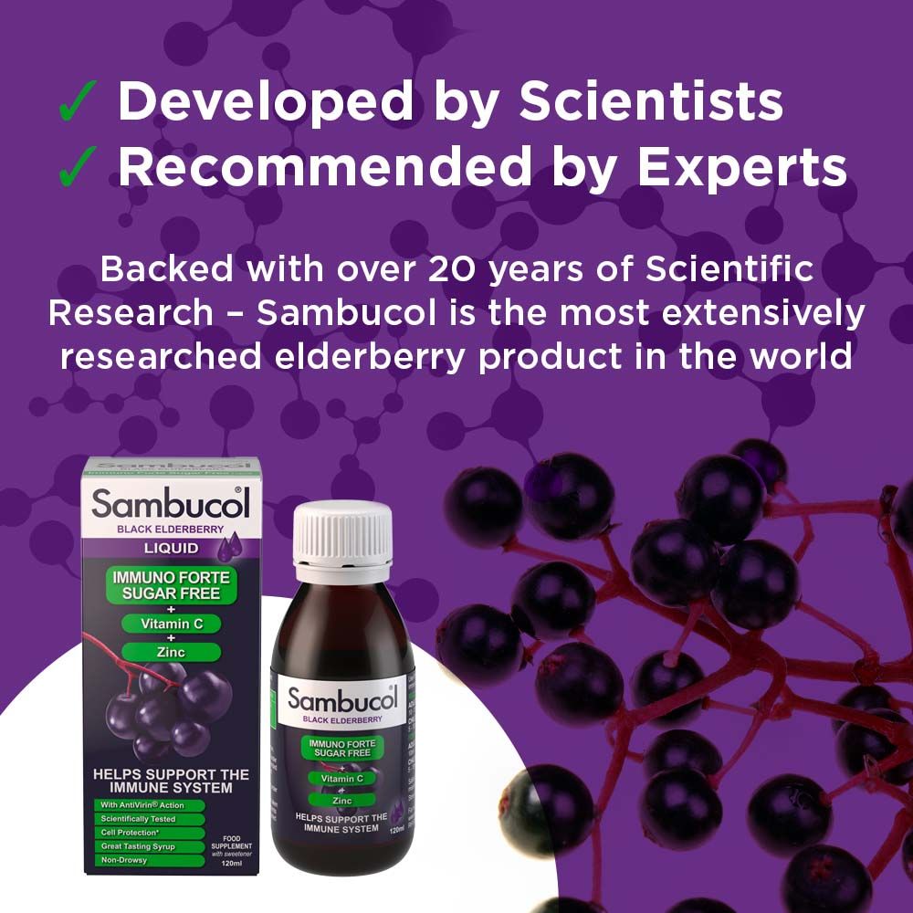 SAMBUCOL IMMUNO FORTE  LIQUID 120ML