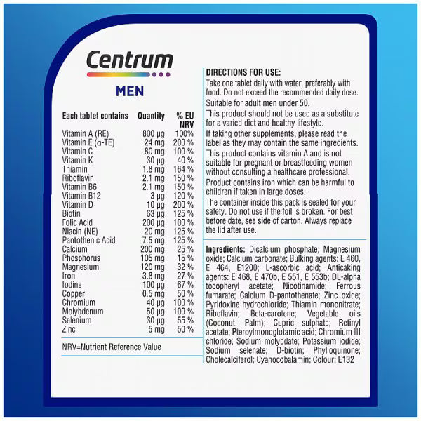 Centrum Men Multivitamins And Minerals