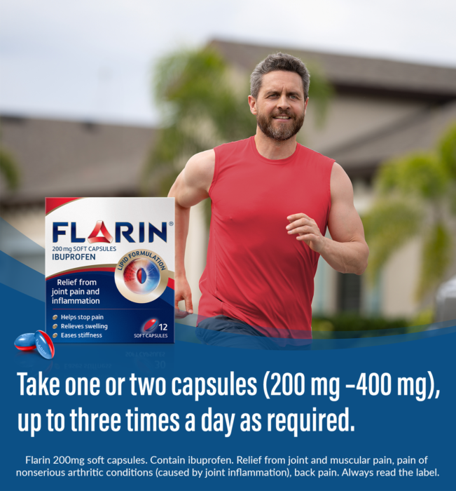 Flarin Ibuprofen 200mg Soft Capsules – Fast and Effective Pain Relief
