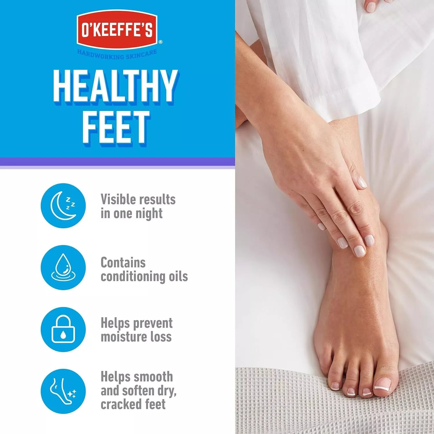 OKEEFFES HEALTHY FEET FOOT CREAM TUBE 80ML